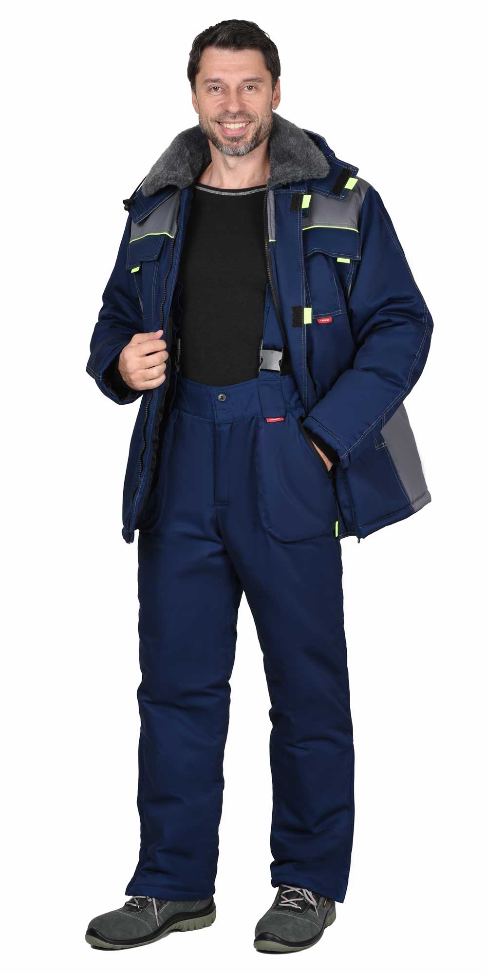 126859 Брюки зимние универсальные тёмно-синие, тк. Орион (ЧЗ)