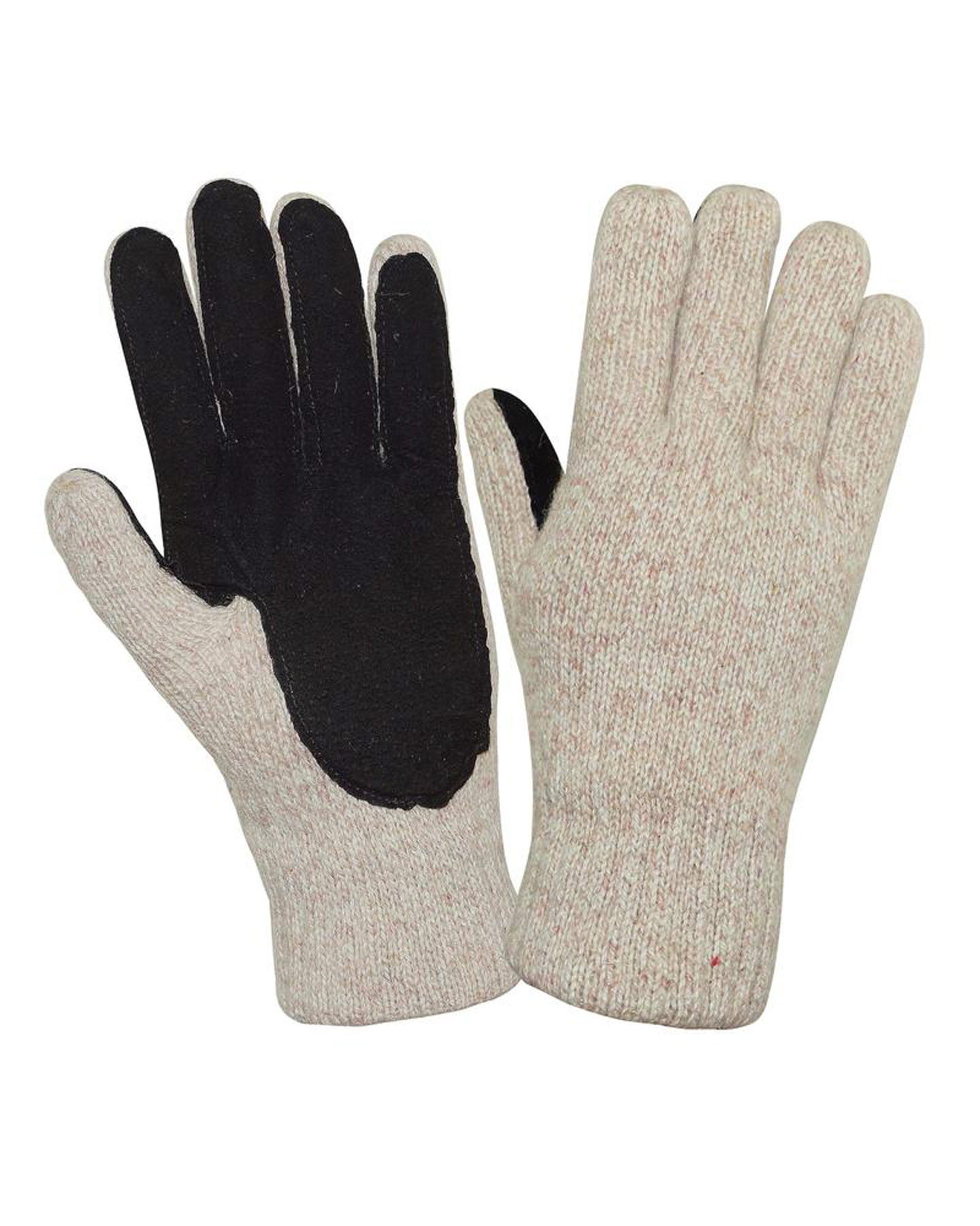 108395 Перчатки шерстяные со спилковой накладкой с утеплителем ТИНСУЛЕЙТ