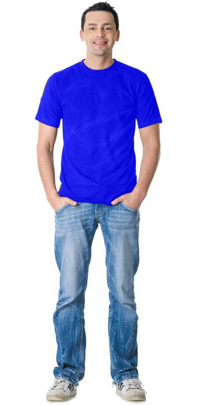 07307 Футболка васильковая 160г/м2