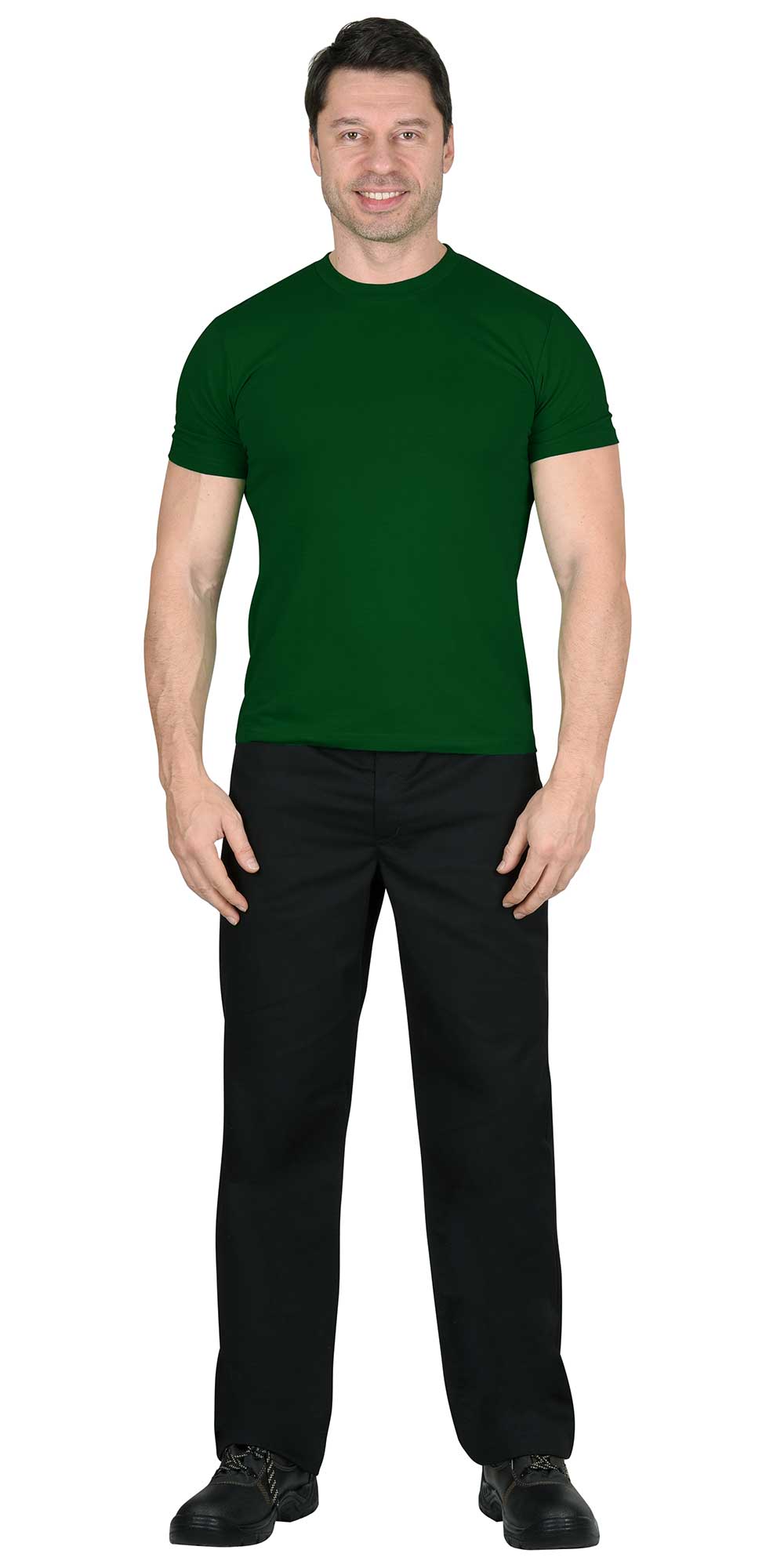 07308 Футболка тёмно-зелёная  160г/м2