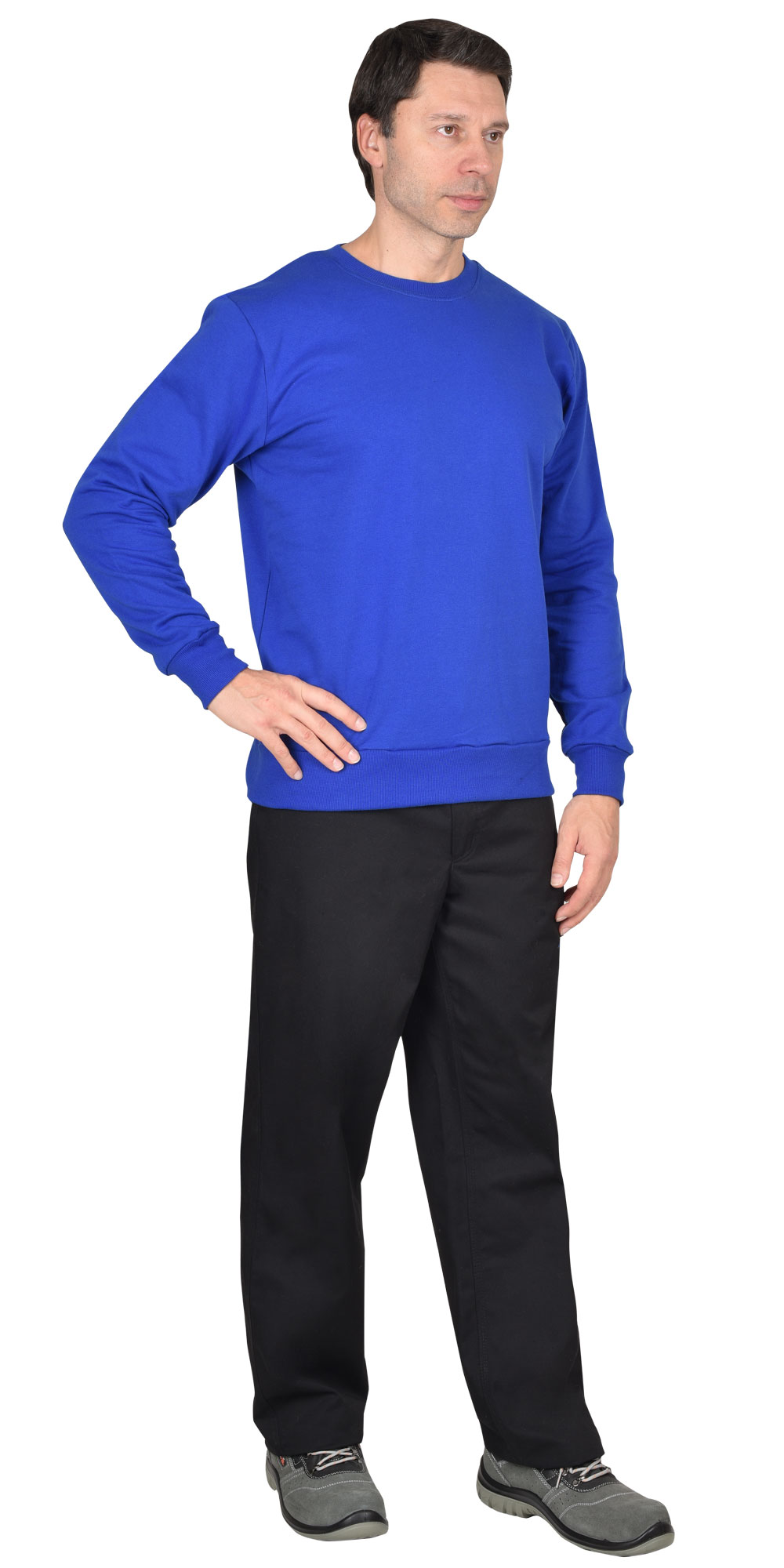 116570 Толстовка васильковая (футер 240 г/м2) (х40) (ЧЗ)