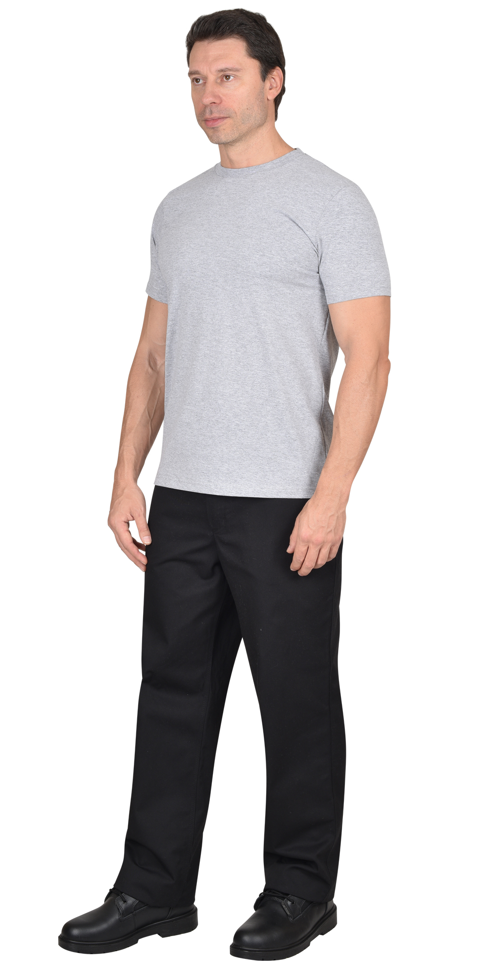 150892 Футболка меланж серый Сириус Стандарт 160г/м2 в уп.100 шт. за шт. (ЧЗ)