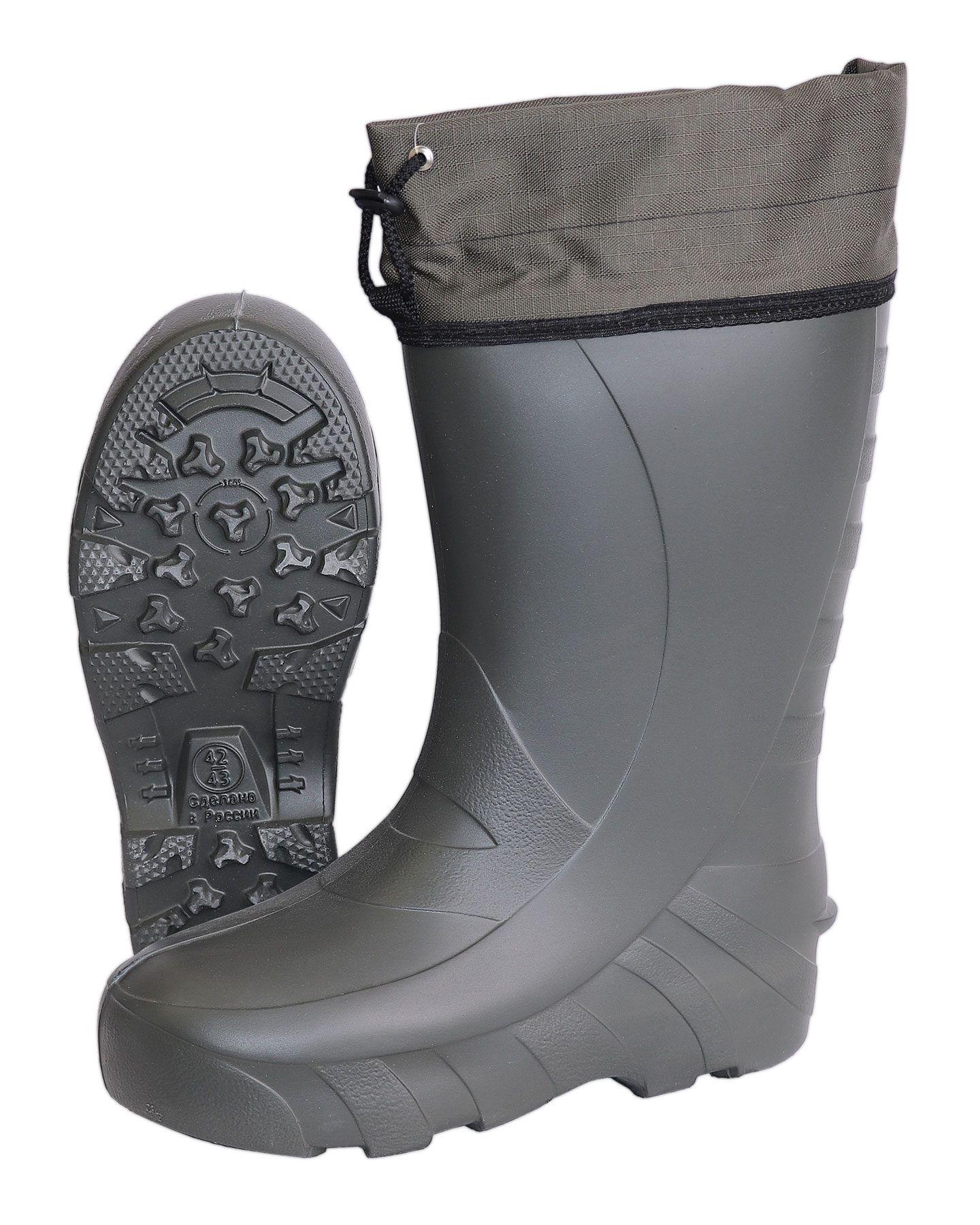 110768 Сапоги ЭВА Премиум, мужские морозостойкие (-50С) МБС КЩС, с манжетой,цв.Оливковый