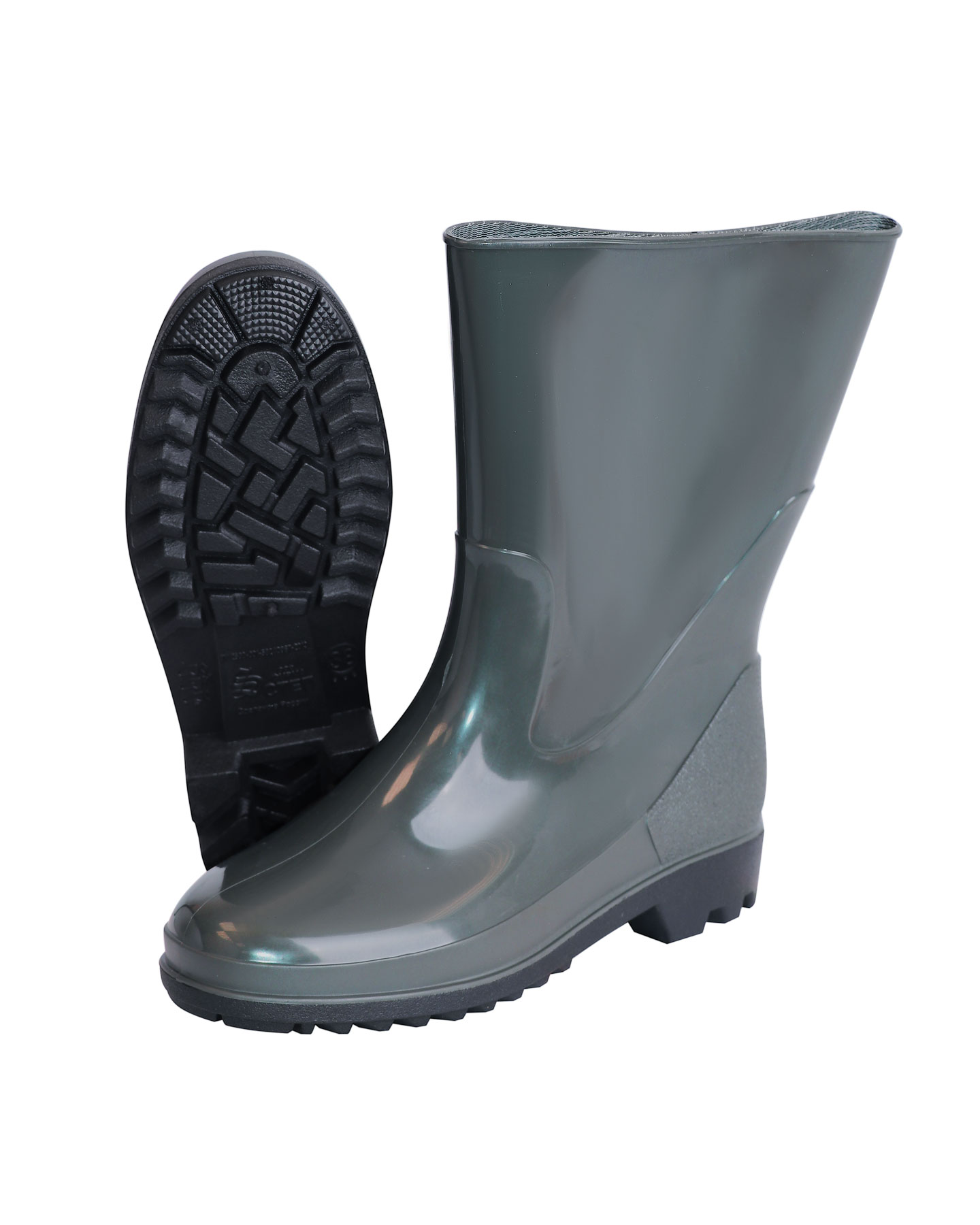 01735 Сапоги ПВХ  женские, высота 27 см