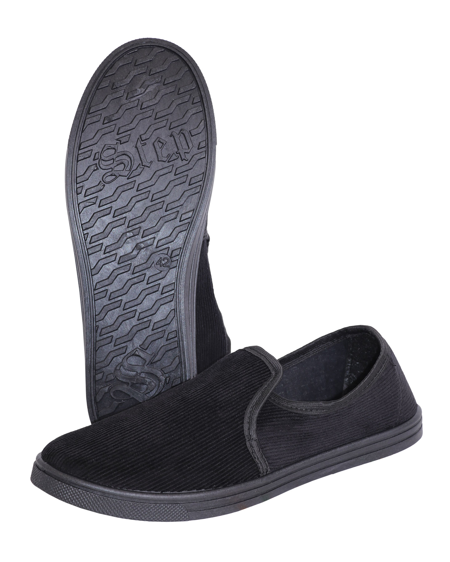 06342 Тапочки закрытые (вельвет, ПВХ)