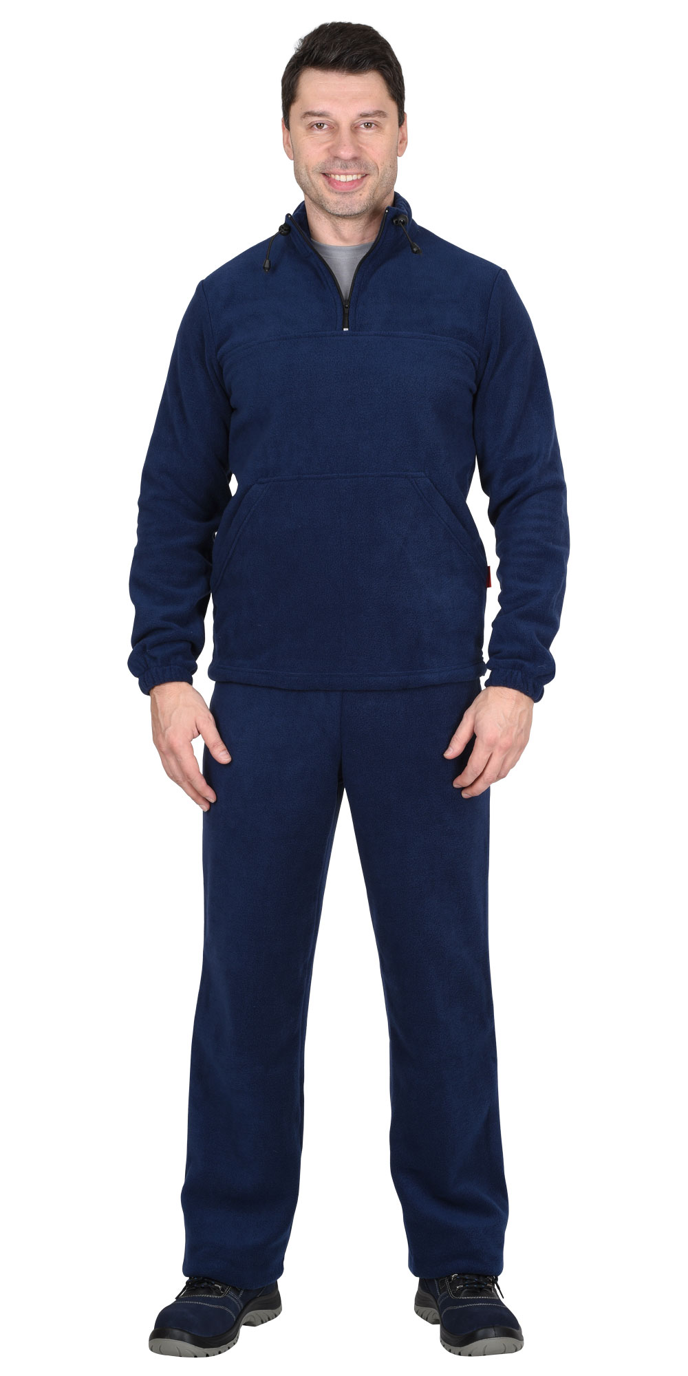 07692 Костюм флисовый куртка, брюки темно-синий (ЧЗ)