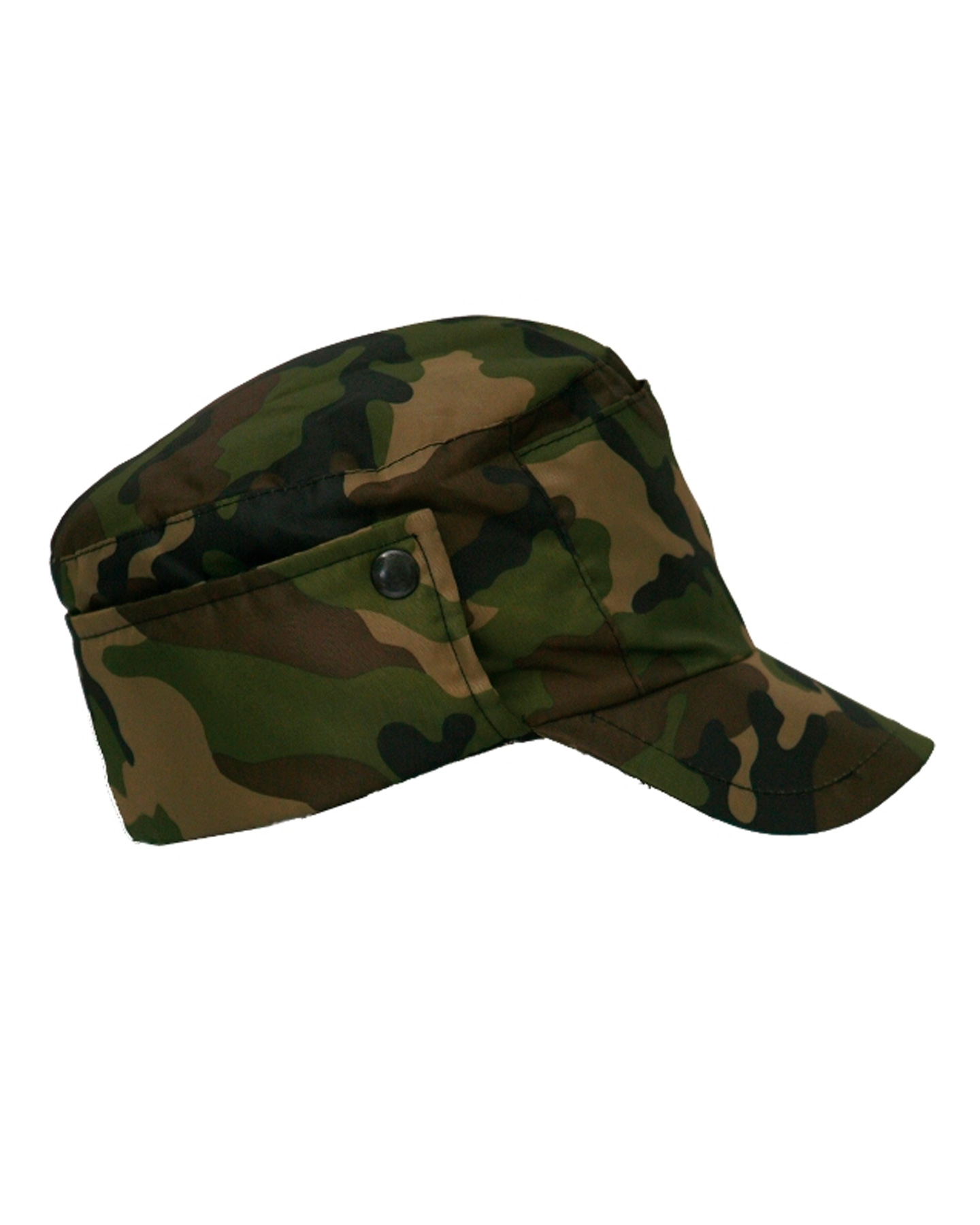 03245 Кепи охранника утеплённое КМФ зелёное (ЧЗ)