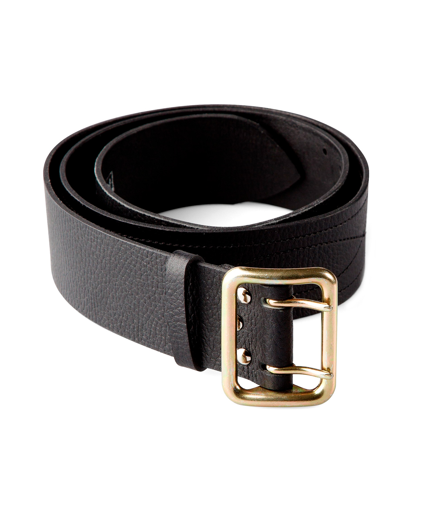 133008 Ремень ОМОН кожаный 50мм чёрный