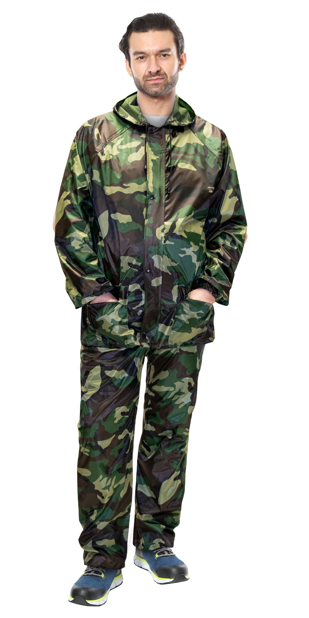 141540 Костюм влагозащитный SIRIUS Стандарт (210 гр/м2) КМФ зеленый (ЧЗ)